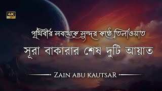 সূরা বাকারার শেষ দুই আয়াত। রাতের জন্য দুইটি আয়াতই যথেষ্ট Zain Abu Kautsar recited [upl. by Flanagan935]