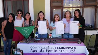 Firma de Agenda Feminista 2024 [upl. by Toomay]