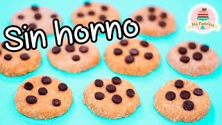 GALLETAS CHOCO CHIPS SIN HORNO  3 INGREDIENTES  MIS PASTELITOS KIDS [upl. by Yragerg]