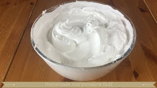 How to make marshmallow fluff without corn syrup  Marshmallow fluff recipe UK [upl. by Murtha]