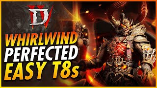 BEST Barbarian Build Whirlwind Perfected Endgame Guide T8s Easy  Diablo 4 Season 5 [upl. by Gottfried120]