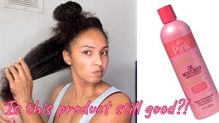 LUSTERS PINK OIL MOISTURIZER HAIR LOTION OLDIE BUT IS IT STILL A GOODIE [upl. by Trevah]