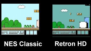 Retron HD vs NES Classic Gameplay Comparison [upl. by Elletsirhc]