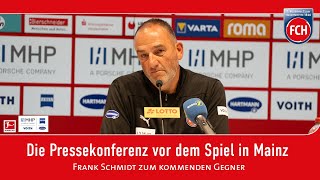 Die Pressekonferenz vor dem Spiel gegen den FSV Mainz 05 [upl. by Eshman]