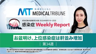 お盆明け、上位感染症は軒並み増加【感染症動向調査第34週：8月19～25日】 [upl. by Pat]