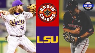 Louisiana vs 1 LSU Highlights  2023 College Baseball Highlights [upl. by Ahseetal542]