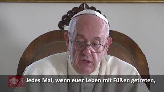 Papst an Obdachlose Ihr seid ein Schatz 20191115 [upl. by Kellene411]