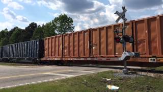 South Carolina Central Railroad Bishopville Trash Train May 1 2015 [upl. by Marabelle]