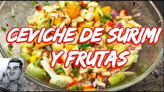 Ceviche de Surimi y Frutas ¡La Fusión que NO Esperabas [upl. by Llehsad]