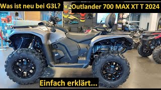 CanAm Outlander 700 MAX XT G3 MJ2024 Vorstellung Fahrzeugbeschreibung Erklärung [upl. by Kcirdot]