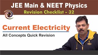 Current Electricity  Revision Checklist 32 for JEE Main amp NEET Physics [upl. by Hey]