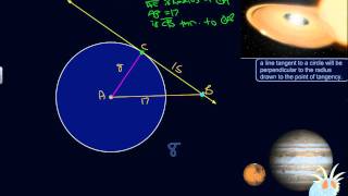 Using the Pythagorean Theorem to Determine Whether a Line is Tangent to a Circle [upl. by Ancell]