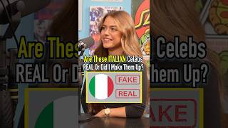 Are These ITALIAN CELEBRITIES Real Or Fake Jumo Guesses shorts italy celebrity guessinggame [upl. by Timmons]