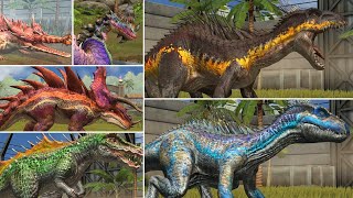 ALL SUPER HYBRID DINOSAURS All Max Level  Jurassic World The Game  Indoraptor Gen 2 [upl. by Buff]