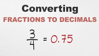 Convert Any Decimal to a Fractions  easy math lesson [upl. by Ytak]