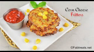 Corn Cheese Fritters in Air fryer  Sweet corn Fritters  Instant Corn Fritters  Cusinart Air fryer [upl. by Amadis]