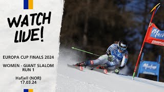 LIVE FIS Alpine Europa Cup Finals March 17  Giant Slalom Women Run 1 in Hafjell NOR at 1130 CET [upl. by Aned]