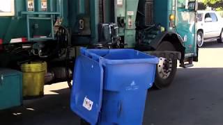 Garbage Trucks vs Broken Trash Cans [upl. by Bixler254]