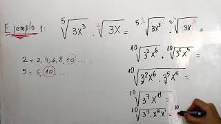 MULTIPLICACIÓN Y DIVISIÓN DE RADICALES DE DISTINTO ÍNDICE TERCERA PARTE [upl. by Tilly]