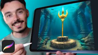 PROCREATE tutorial  The trident  192 [upl. by Wessling]