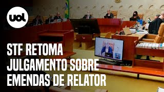 🔴 STF ao vivo Ministros retomam julgamento sobre orçamento secreto [upl. by Quinby376]