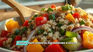 Salada de Quinoa com legumesFácil rápido e nutritivo [upl. by Gnidleif]