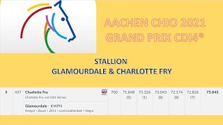 GLAMOURDALE amp CHARLOTTE FRY  CHIO AACHEN 2021 GRAND PRIX CDI4 [upl. by Berstine]