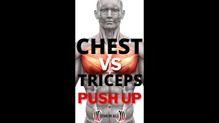 Chest PushUp VS Triceps PushUp Slight Hand Adjustment shorts [upl. by Tigdirb]