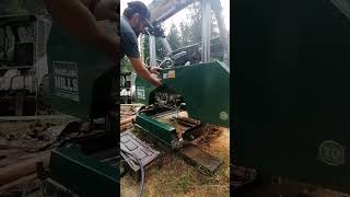 Changing Sawmill Blade and Test Cut [upl. by Kihtrak]