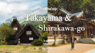 Autumn trip to Takayama and Shirakawago  Journey to the Japanese countryside  travel vlog [upl. by Slein]