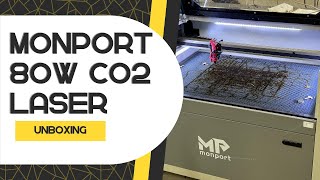 Unboxing the monportlaser 80W CO2 laser engraver [upl. by Nanek]