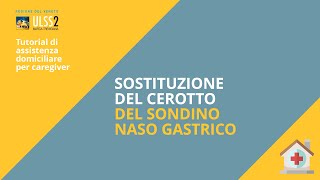 Sostituzione del cerotto del sondino naso gastrico [upl. by Smada]