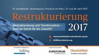 Videorückblick  13 Handelsblatt Jahrestagung Restrukturierung 2017 [upl. by Nilauqcaj]