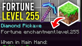 How To Get Fortune Level 255 In Minecraft  Full Guide [upl. by Lundt]