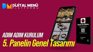 Dijital Menü  Adım Adım Kurulum 5 Panelin Tasarımı [upl. by Duomham]