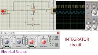 integrator using LM741  converting square wave to triangular wave [upl. by Nospmoht]