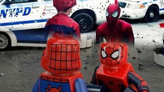 LEGO SpiderMan VS Rhino LEGO Animation [upl. by Emerald]