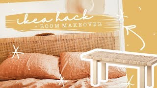 IKEA HACK  Mini Bedroom Makeover [upl. by Neetsuj]