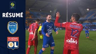 ESTAC TROYES  OLYMPIQUE LYONNAIS 0  1  Résumé  ESTAC  OL  20212022 [upl. by Nnairda]