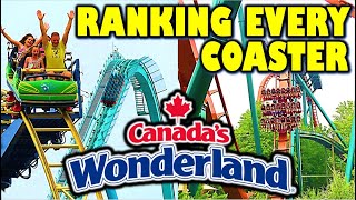 Ranking EVERY Coaster at Canadas Wonderland [upl. by Basilius]