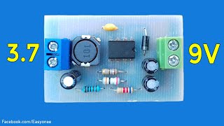 DIY Boost Converter 37V To 9V  Schematic  pcb [upl. by Reinhart]