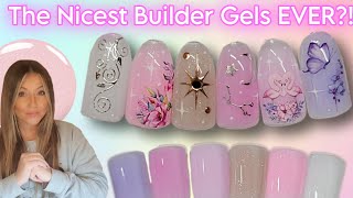 ✨️ Nicest Builder Gel EVER Easy Sticker Nail Art Design  Overlay Nails  Madam Glam  Miss Jos [upl. by Josefa]