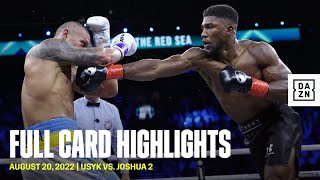 Oleksandr Usyk vs Anthony Joshua 2  FULL CARD HIGHLIGHTS [upl. by Ainod]