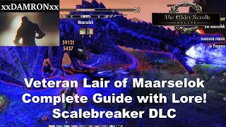 Elder Scrolls Online Veteran Lair of Maarselok Complete Guide with Lore [upl. by Nevi758]