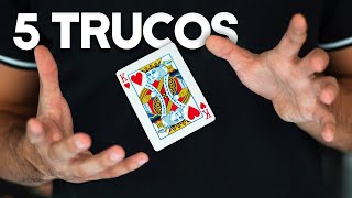 5 TRUCOS DE MAGIA CON CARTAS [upl. by Zack]