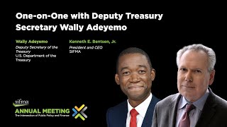 OneonOne with Deputy Treasury Secretary Wally Adeyemo 2023 SIFMA Annual Meeting [upl. by Fowle101]