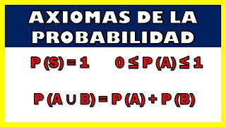 AXIOMAS DE LA PROBABILIDAD  EJERCICIOS RESUELTOS [upl. by Eniaral]