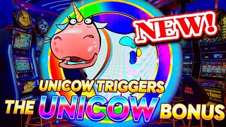 Another UNICOW SLOT MACHINE NEW GAME Super Winning Steak Slot Machine Feating The UNICOW [upl. by Bowles]