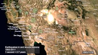 Earthquakes in AZ 18522011 [upl. by Emrich]