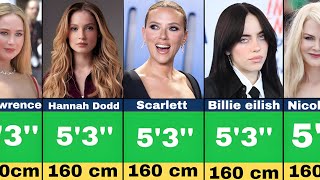 Female Celebrities Who Are 5’3quot [upl. by Akimik]